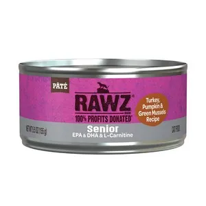 24/5.5oz Rawz Senior Turkey,Pum, Grn Cat - Dog/Cat Supplements